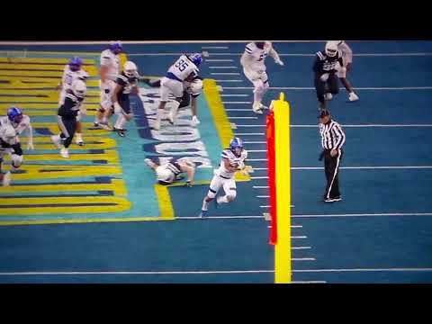 georgia state rb freddie brock 43 yard run vs utah state in famous idaho potato bowl