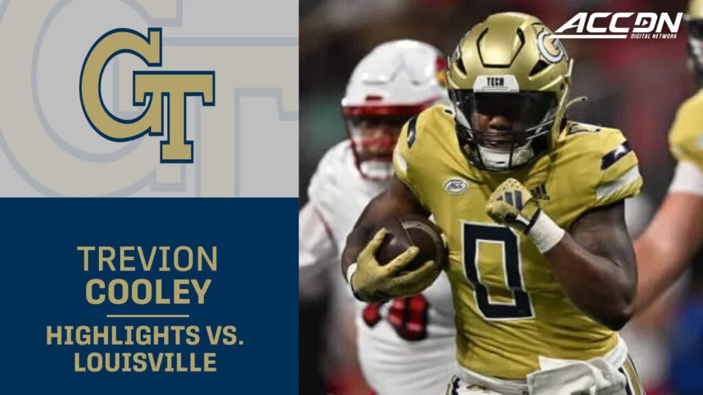 georgia tech rb trevion cooley highlight vs louisville