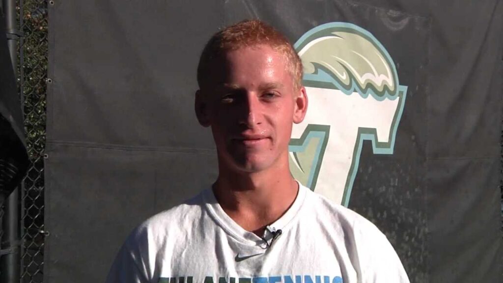 get to know alex van cott tulane mens tennis