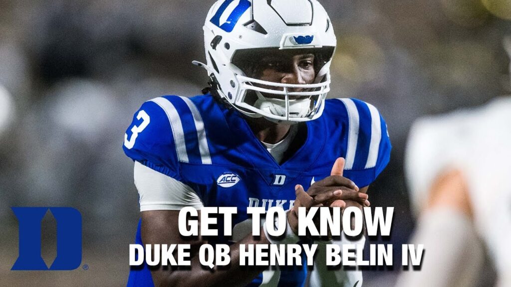 get to know duke quarterback henry belin iv