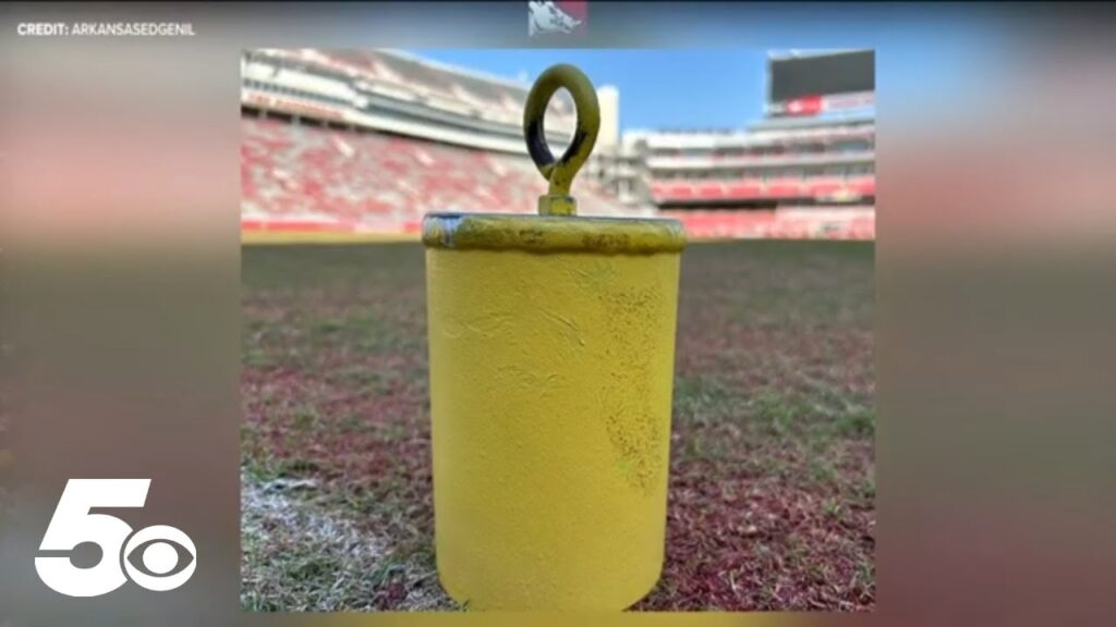 goalposts from arkansas vs tennessee game being sold