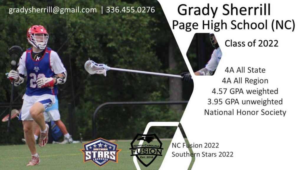 grady sherrill 2021 lacrosse highlights 9 7 2021