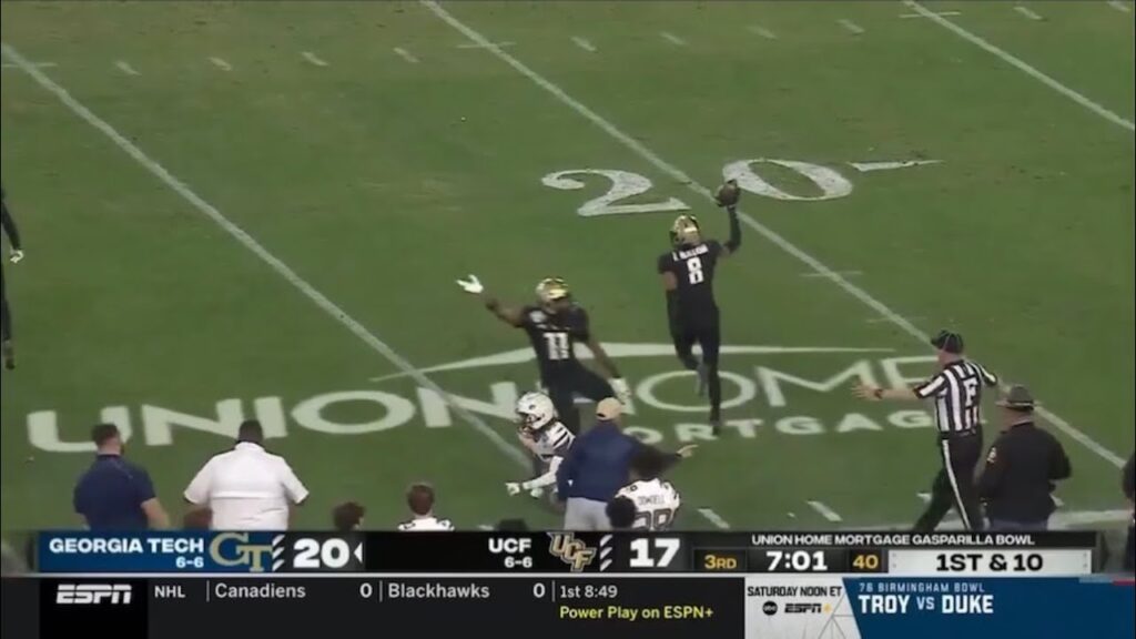 great play on the ball by demari henderson f09f94a5 ncaa ucf georgiatech great play movie football