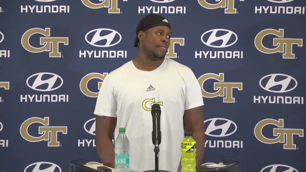 gt fb makius scott media availability 2024 fall camp july 31