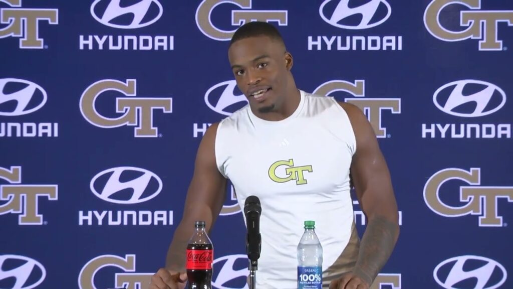 gt football bgvsgt student athletes media availability king kennard mackenny