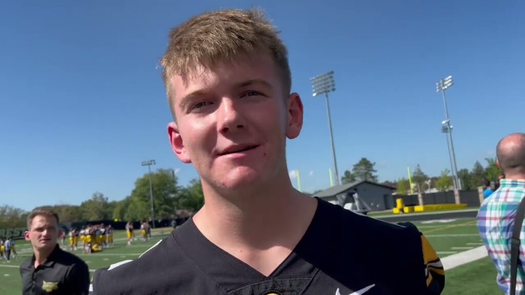 hawkeyes sophomore kicker drew stevens has added 38 pounds since arriving at iowa