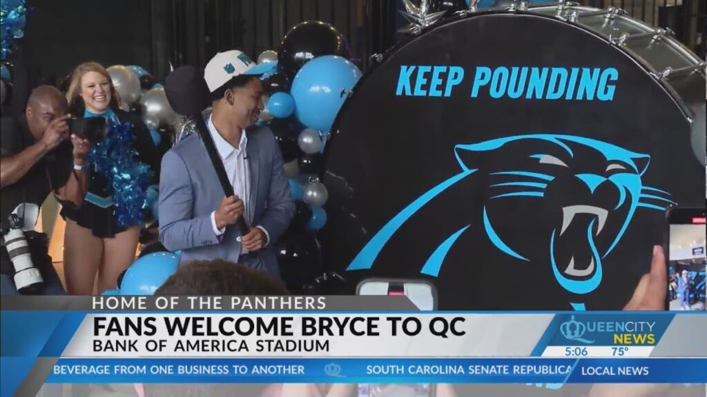 hey bryce panthers fans give new qb a warm welcome in charlotte