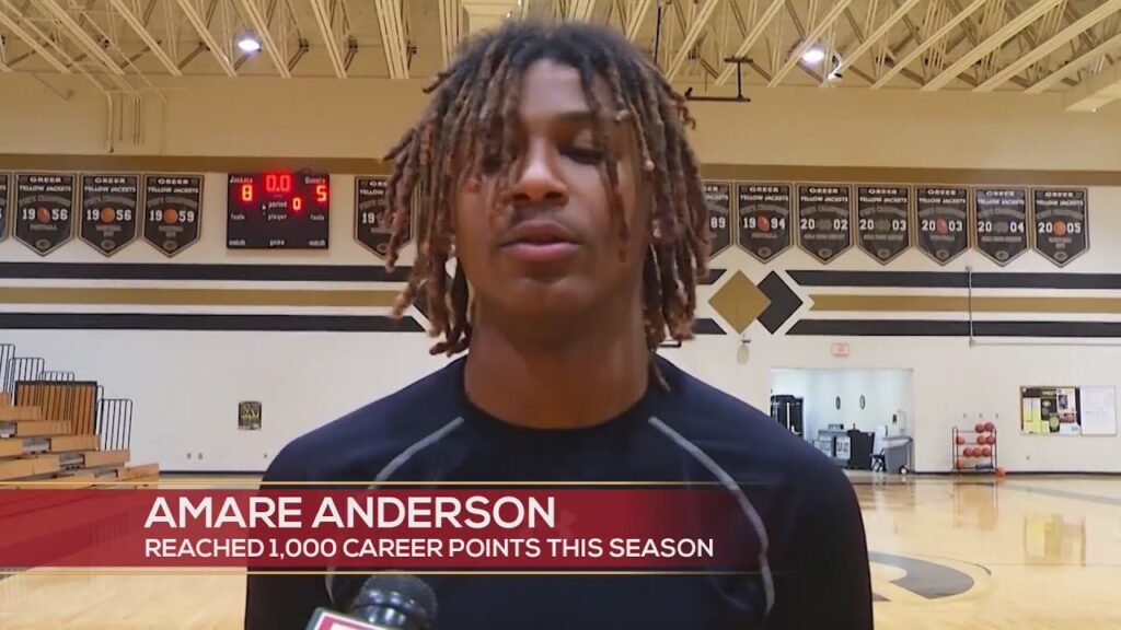 high school standouts amare anderson greer basketball