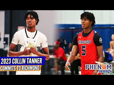 highlights 2023 66 collin tanner commits to richmond university hs aau highlights