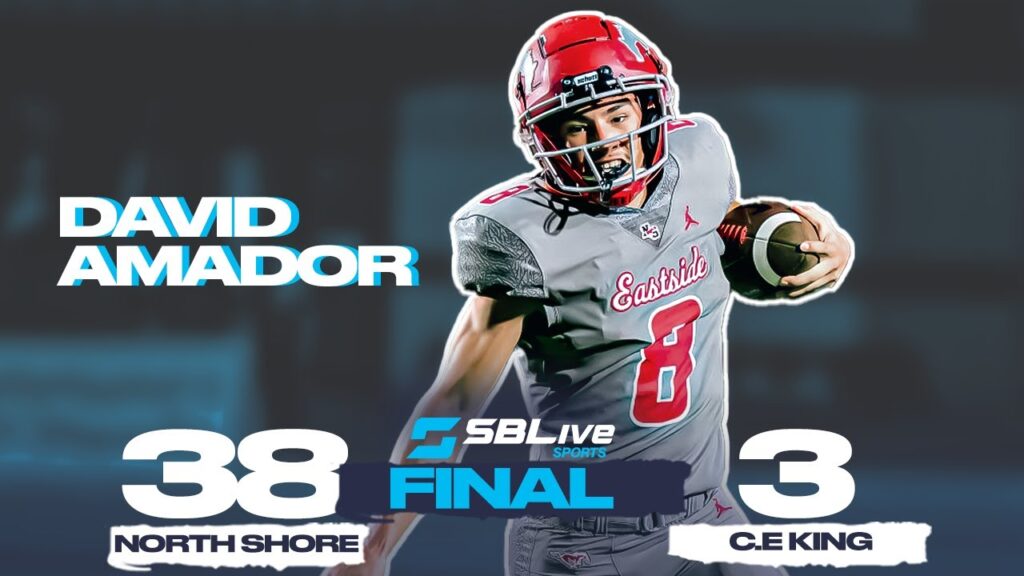 highlights utsa commit david amador steps in for injured qb to help north shore stay undefeated