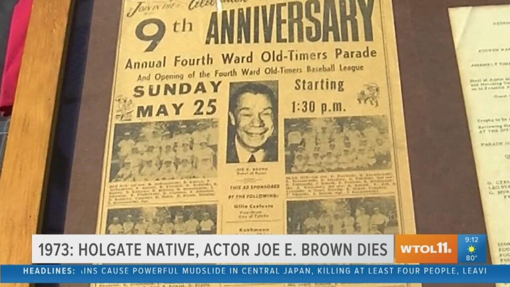 holgate native joe e brown passes away today in toledo history july 6