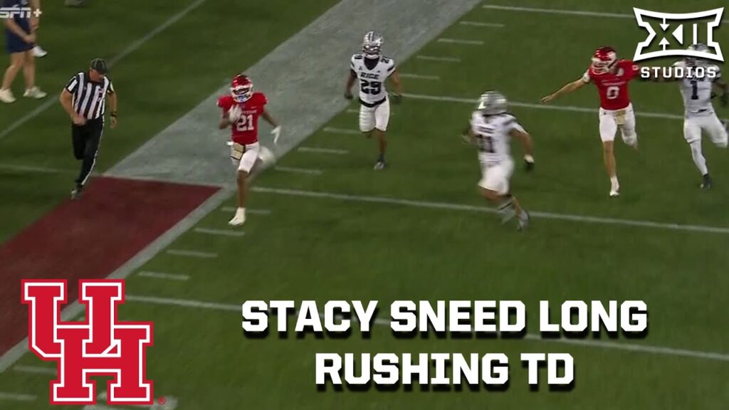 houston running back stacy sneed long rushing td