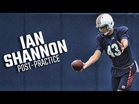 ian shannon discusses winning auburns punter competition