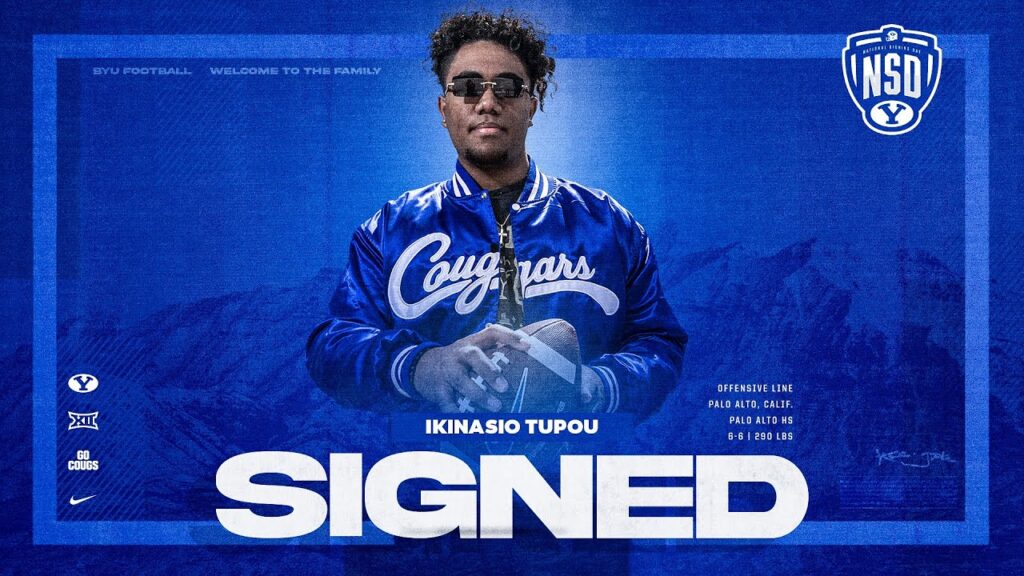 ikinasio tupou byu football national signing day 2024