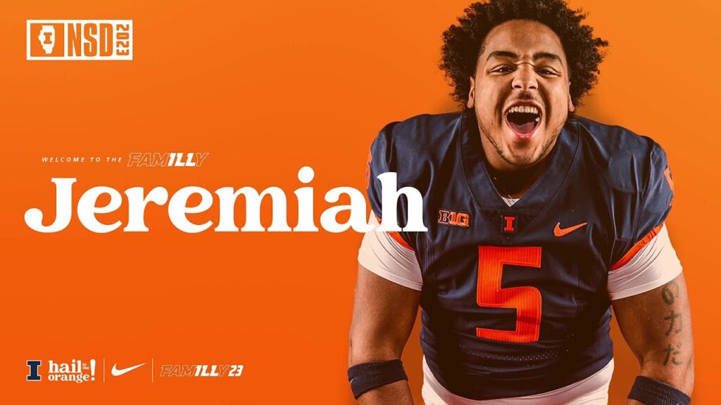 illini football jeremiah warren signs