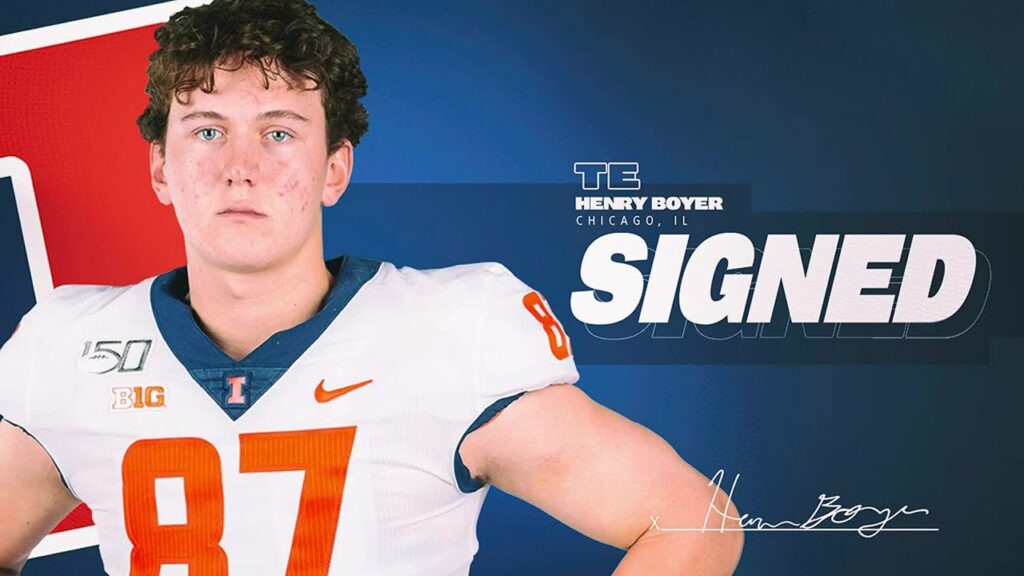 illini football signing day dec 2021 te henry boyer