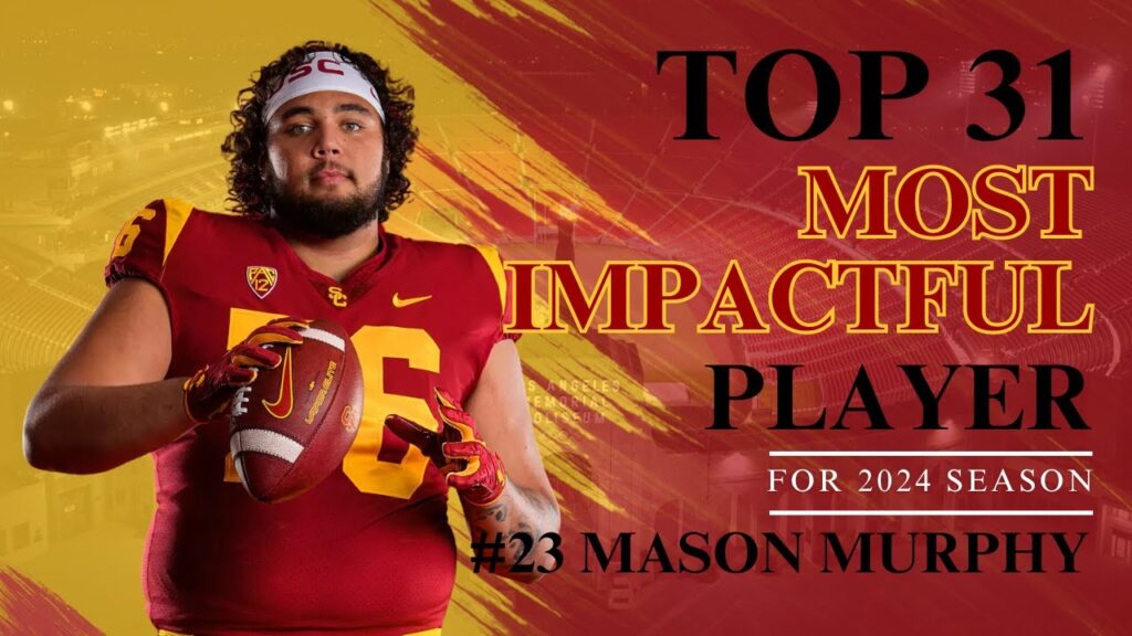 impact player 23 mason murphy the key to uscs offensive line in 2024