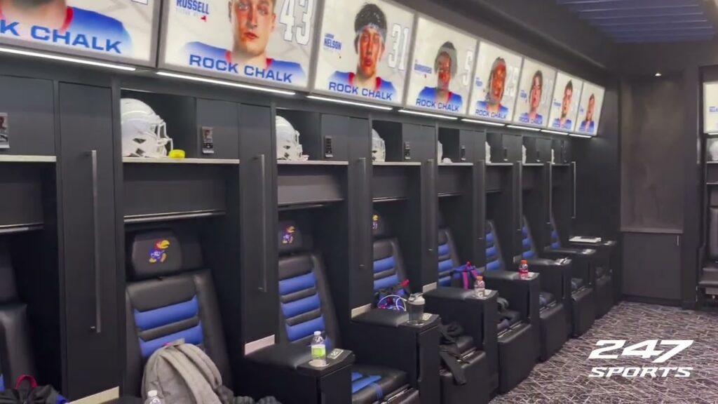 inside the new kansas football locker room and weight room