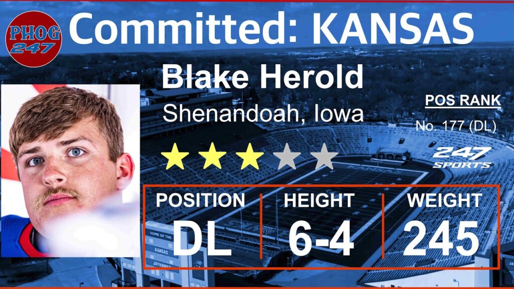 instant analysis what kansas football is getting in new dl commit blake herold