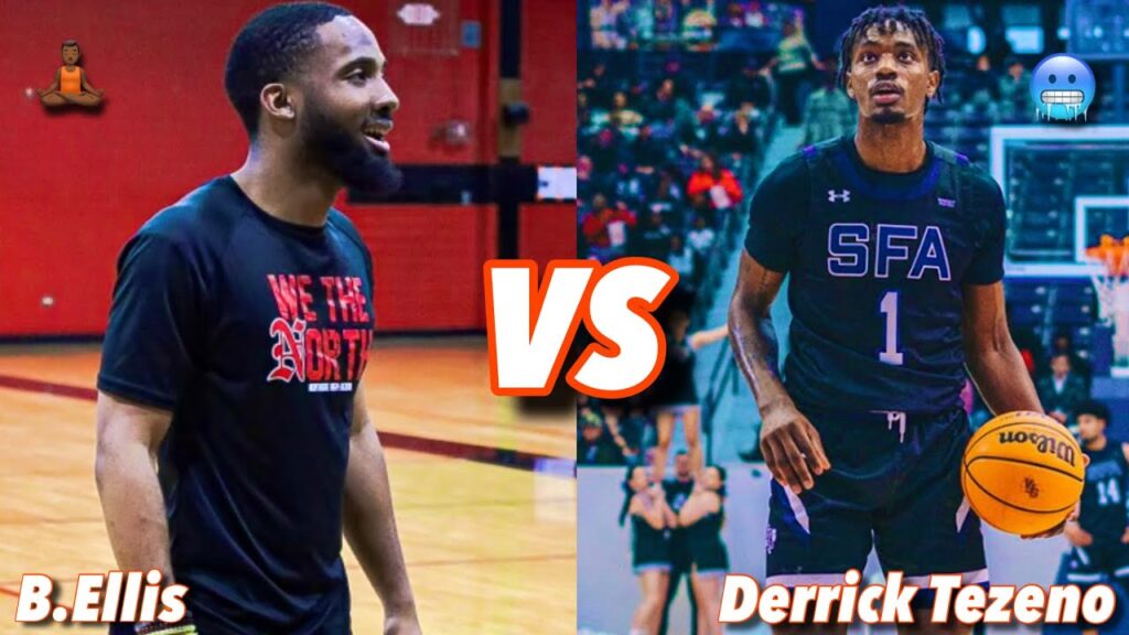 intense trash talking 1v1 against d1 stephen f austin star derrick tezeno