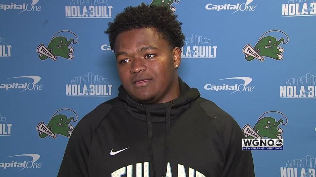 interview tulane freshman rb arnold barnes friday march 17 2023