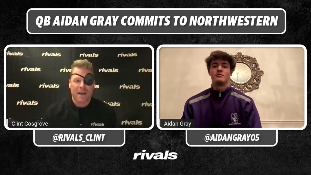 interview with northwestern qb commit aidan gray