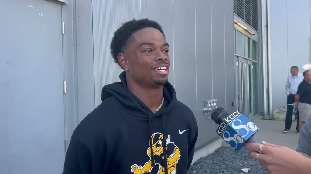 iowa wr jacob gill discusses minnesota rivalry