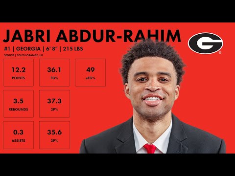 jabri abdur rahim georgia 2023 24 transfer portal highlights