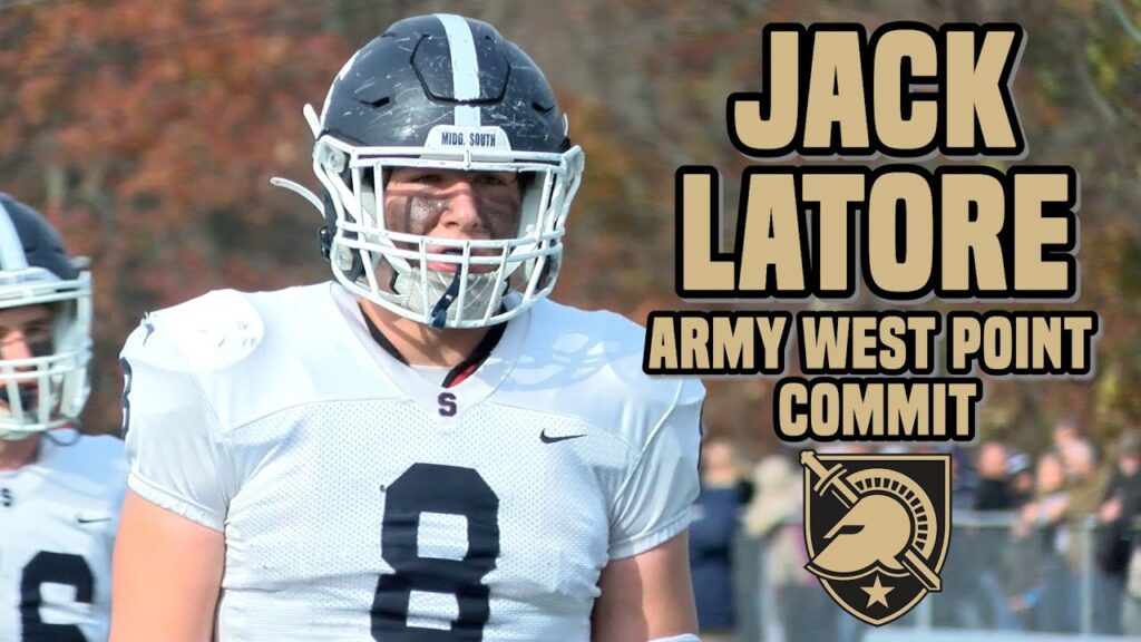 jack latore commits to army senior year highlight reel middletown south dl