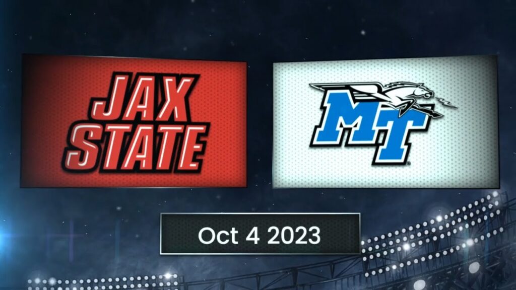 jacksonville state gamecocks vs middle tennessee blue raiders october 4th 2023