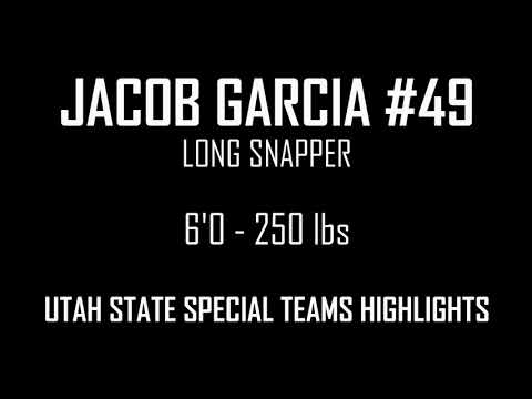 jacob garcia 49 long snapper utah state highlights