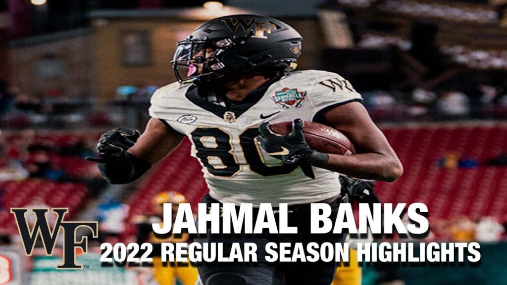 jahmal banks 2022 regular season highlights wake forest wr