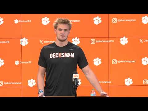 jake briningstool working on leaving a legacy at clemson