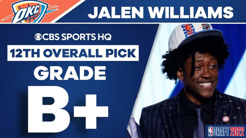 jalen williams selected no 12 overall by the oklahoma city thunder 2022 nba draft cbs sports