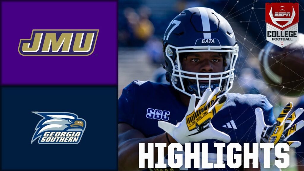 james madison dukes vs georgia southern eagles full game highlights espn college football