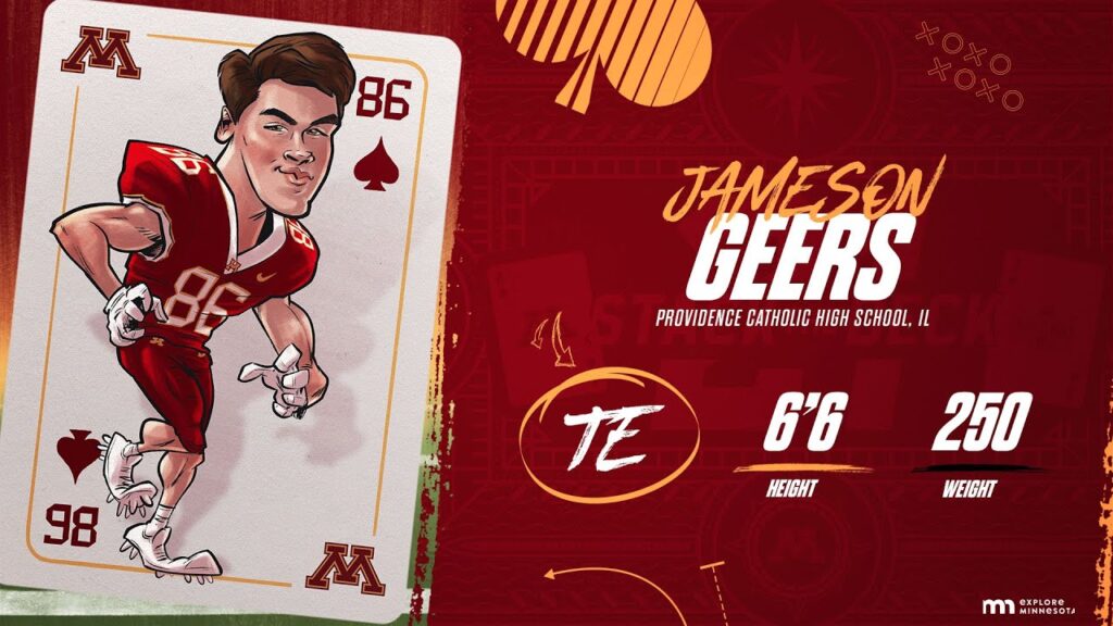 jameson geers highlights gopher football stackthedeck21 signing day