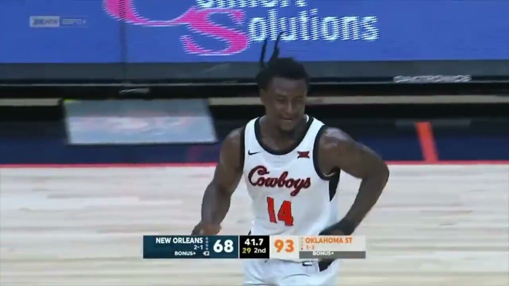 jamyron keller 18 points in debut vs new orleans full highlights for oklahoma state 11 20 23