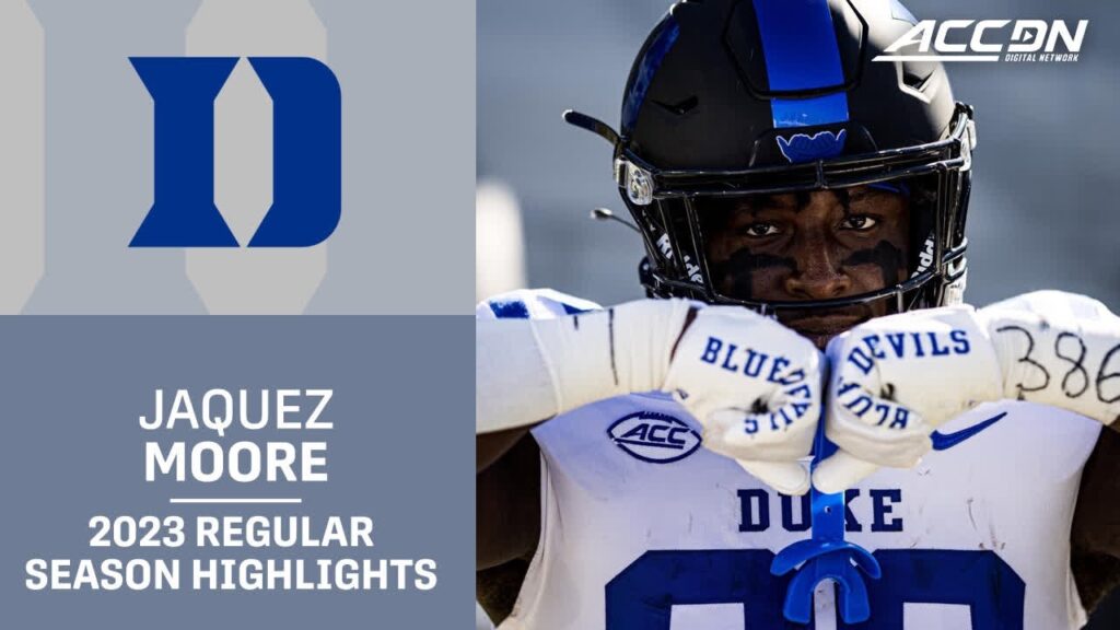 jaquez moore 2023 regular season highlights duke rb