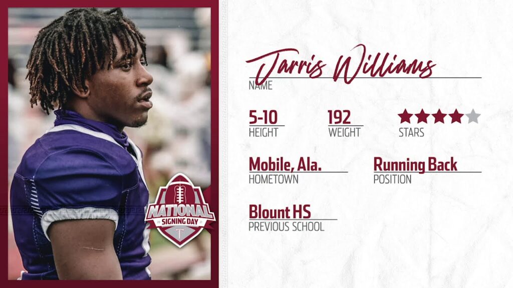 jarris williams 2021 troy football signing day