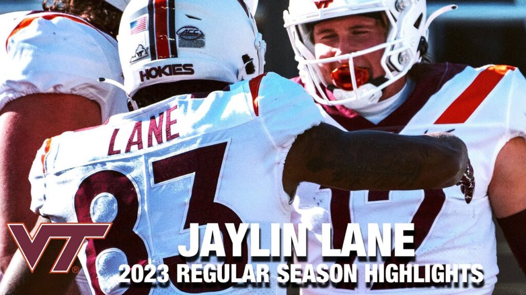 jaylin lane 2023 regular season highlights virginia tech wr