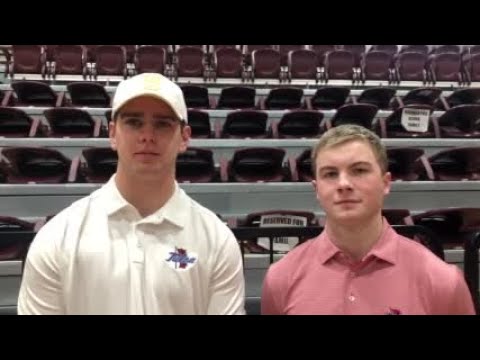 jenks waylon adams and stephen kittleman talk to barry lewis about signing with tulsa