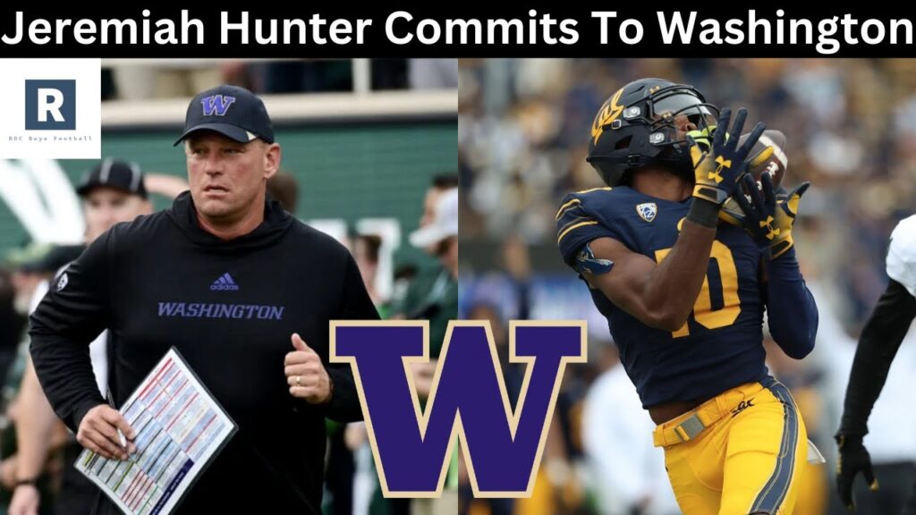 jeremiah hunter commits to washington washington huskies doing great job in transfer portal