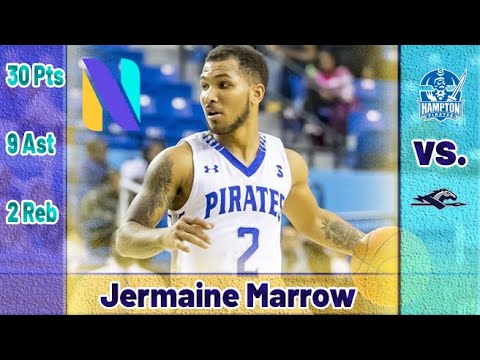 jermaine marrow hampton pirates 30 pts 9 ast vs longwood lancers big south star