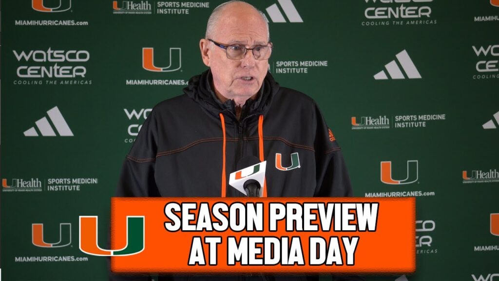 jim larranaga previews miami basketball 2024 25 season at media day