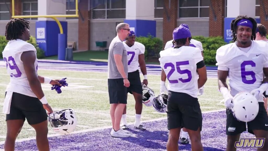 jmu football micd up at camp with ayo adeyi