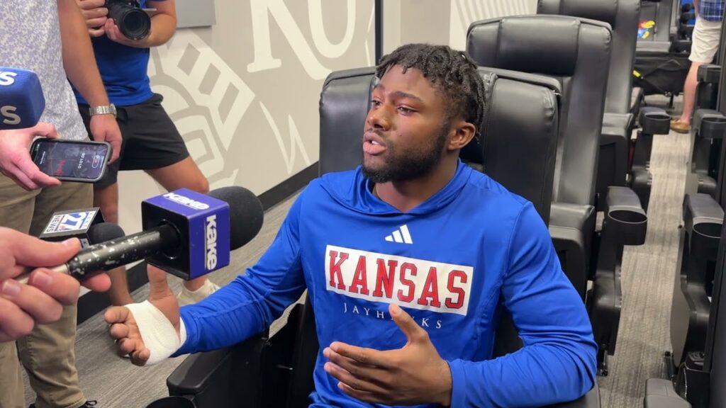 johnny thompson details offseason work his edge within the kansas rb room