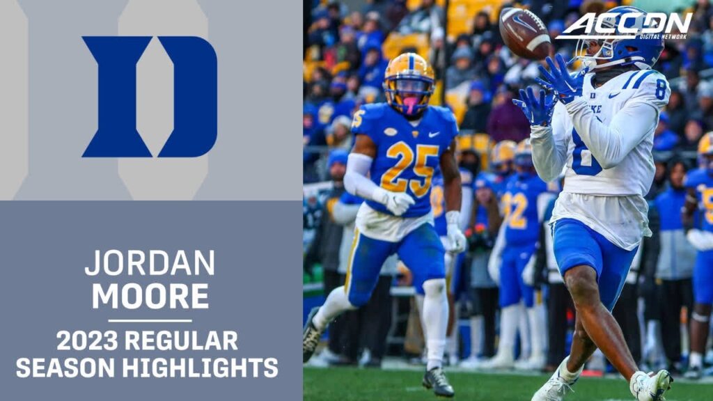 jordan moore 2023 regular season highlights duke wr