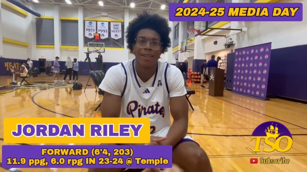 jordan riley guard 2024 25 ecu basketball media day eastcarolina ecu ecupirates jordanriley 1