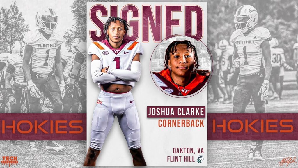 joshua clarke signs with virginia tech