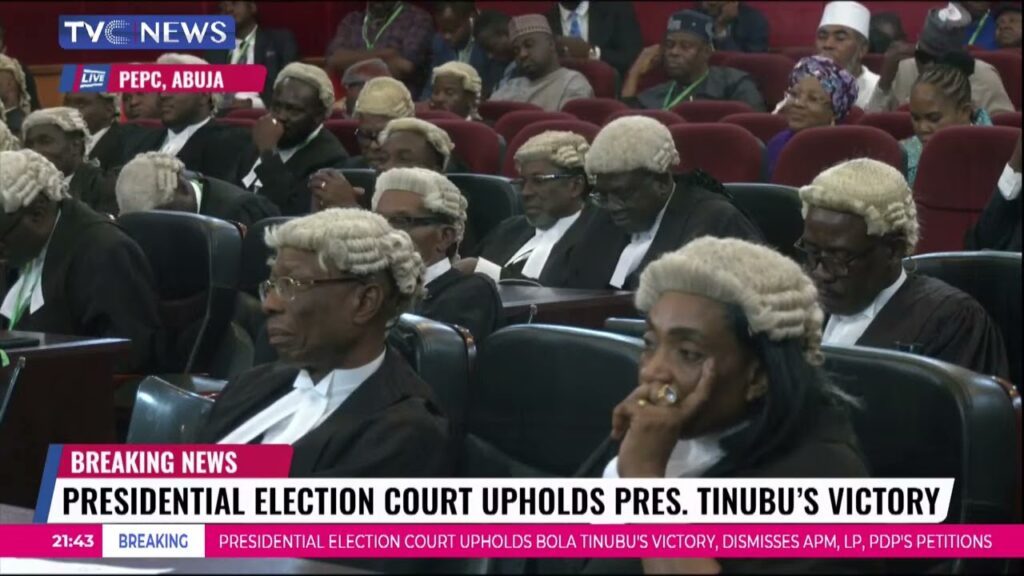 justice ugo declares tinubu nigerias duly elected president